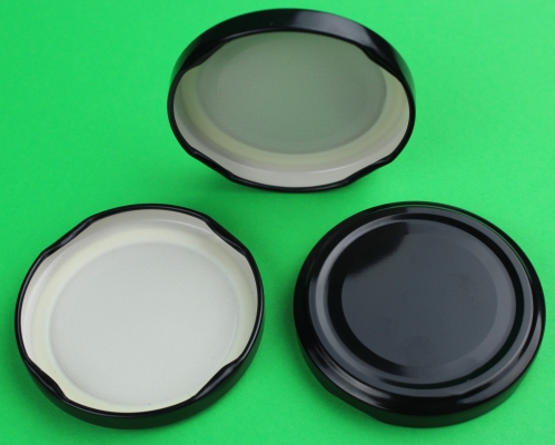 Deckel für Gläser 63 mm Twist Off Farbe: schwarz